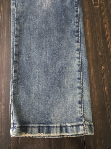 Balmain Paris Distressed Motorcycle Medium Washed Blue Jeans Mens Size 40x29 EUC - Picture 9 of 24
