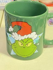 Bioworld The Grinch Dr. Seuss Christmas Green Ceramic Coffee Mug Microwave Safe