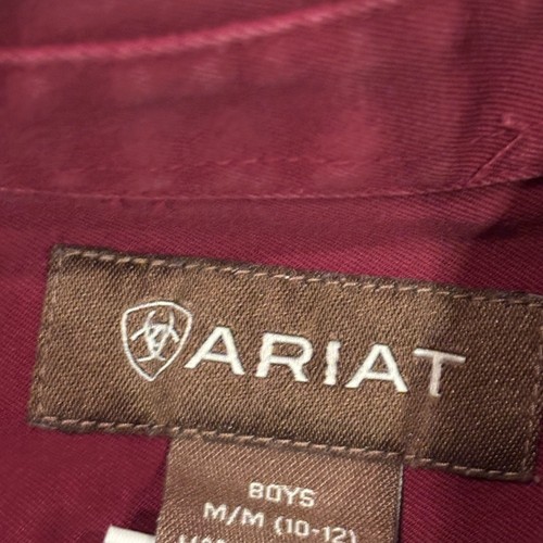 Ariat Maroon / wine color Button-Up Shirt - Picture 3 of 5