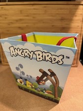 Angry Birds Glossy Paper Bucket 7-1/2" Tall Preowned Toy Collectible