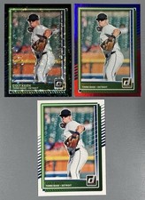 3- 2025 Donruss Colt Keith Black Donut Prizm, Red Blue Foil, Base #80 Tigers