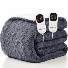 Heated Electric Blanket Queen Size-84"x90" Heating Blanket with 10 Heating Le...