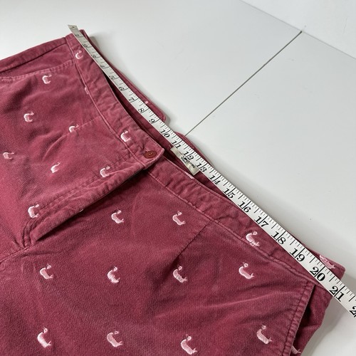 Pantalone donna ricamato in velluto rosa testa d'anatra taglia 20W novità stravagante artistico - Foto 11 di 16
