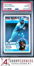 1983 TOPPS #710 WILLIE WILSON ROYALS PSA 10
