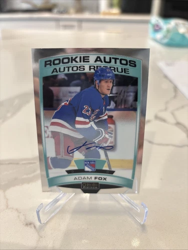 2019-20 O-Pee-Chee Platinum - Rookie Autos 2020-21   Adam Fox New York Rangers