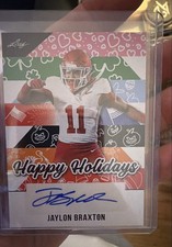 2025 Leaf Holiday - Jaylon Braxton #BA-JB3 (AU, RC)