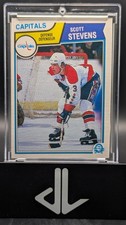 1983-84 O-Pee-Chee Scott Stevens #376 Washington Capitals NHL Rookie Card. rookie card picture