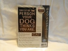 C-25 DIMENSIONS COUNTED CROSS-STITCH KIT  PET SAYING  FOR CAT OR DOG