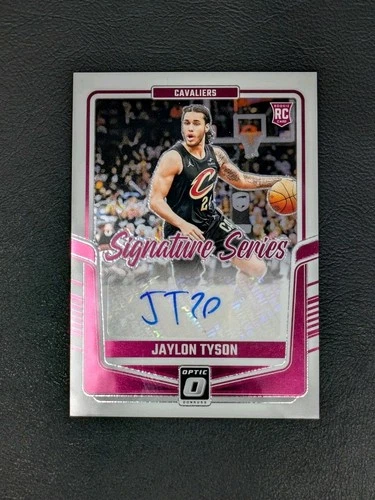 2024-25 Panini Donruss Optic Signature Series Jaylon Tyson Auto Cleveland Cavs