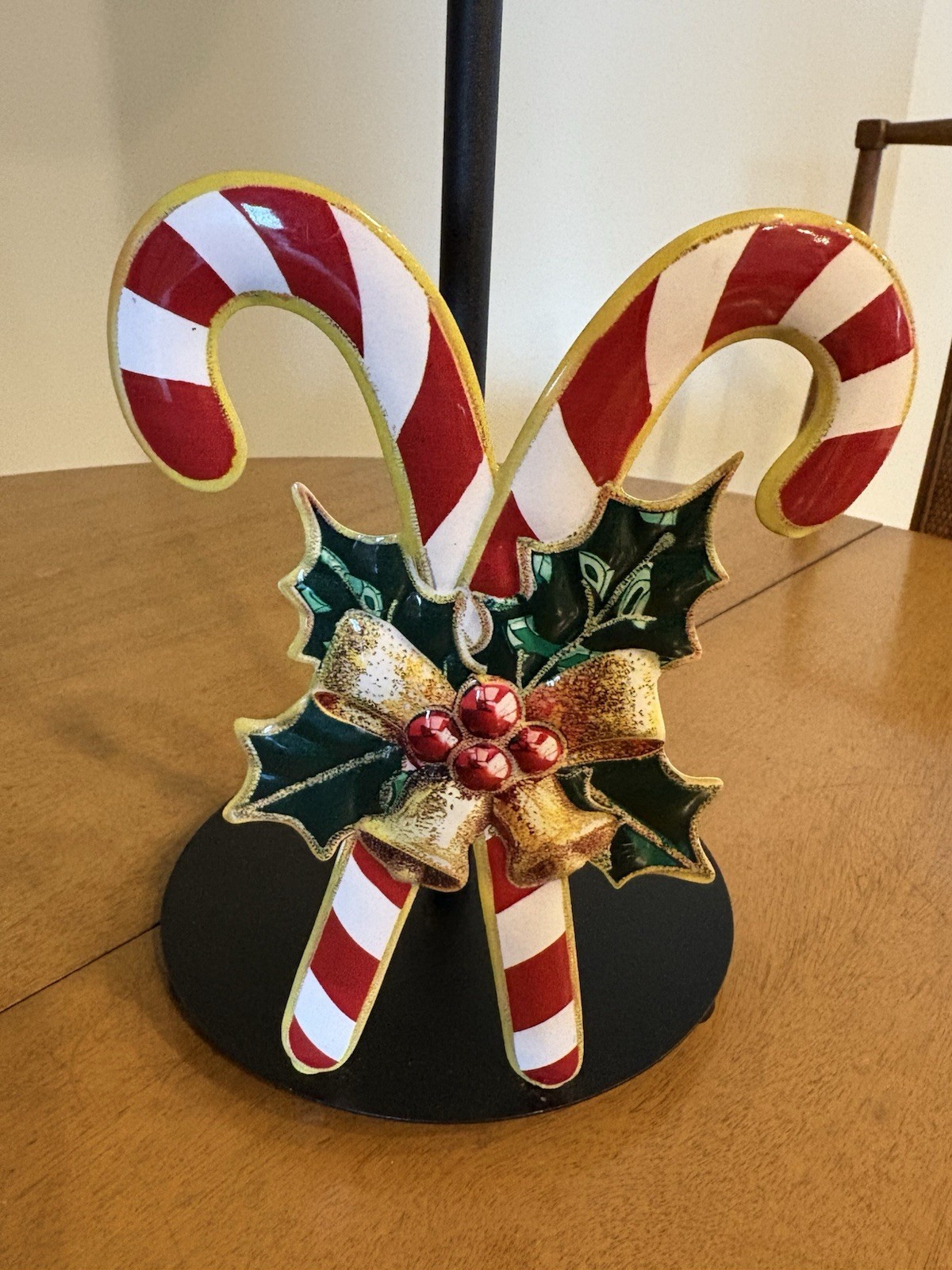 Holder Retro Metal Candy Cane Design
