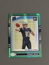 2024 Panini Donruss Optic DRAKE MAYE #229 GREEN HYPER Prizm Rated Rookie RC RARE