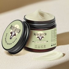 100 Grass-Fed Beef Tallow For Skin Balm with Organic raw Honey. 4oz