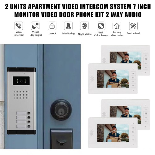 Videoportero casa familiar 2 hilos autobús video timbre intercomunicador DEC - Imagen 11 de 27