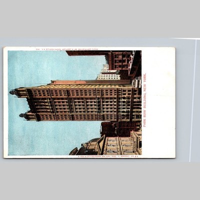 Postcard Park Row Building New York Architecture 1902