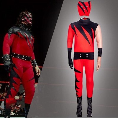 Kinder Wrestler Kane Cosplay Kostüm Rollenspiel Party Jumpsuit Halloween Outfits