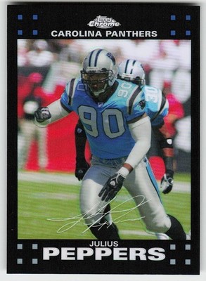 2007 Topps Chrome #TC38 Julius Peppers FOOTBALL Carolina Panthers