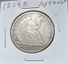 1854 O Seated Liberty Half Dollar With Arrows. AU Condition