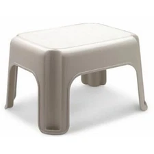 Rubbermaid FG420087BISQU 9.5" 1 Step Slip Resistant Roughneck Tough Step Stool