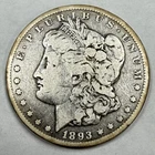 1893-CC $1 Morgan Dollar CARSON CITY 90% Silver US Coin KEY DATE! LOW MINTAGE!
