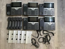 Lot of 5 Cisco IP Phone Business VOIP Charcoal Gray CP-8811