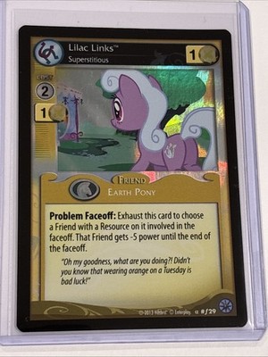 2013 My Little Pony Princess Lilac Links F29 Foil Card MLP TCG CCG Enterplay