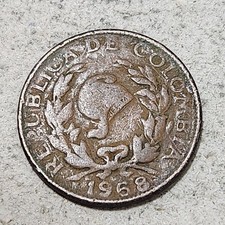 COLOMBIA  FIVE (5) CENTAVOS COIN 1968