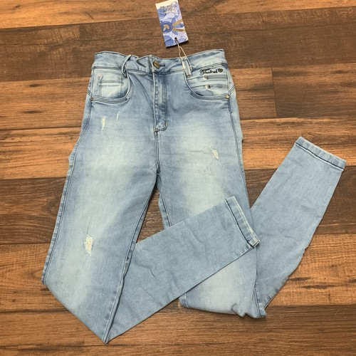 Colombian Butt Lift Jeans – Women’s Size 10 Blue Distressed Push Up - Picture 2 of 8