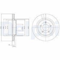 2X Delphi Bremsscheibe BG4240C FüR XC70 Volvo S60 V60 V70 135 S80 3 1 155 2 134