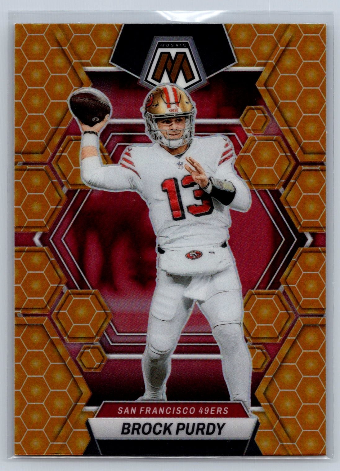 2023 Panini Mosaic Brock Purdy Honeycomb Prizm SSP #211