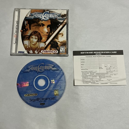 Soul Calibur (Sega Dreamcast) - Hülle, Disc, Registrierung & Buch (1999)