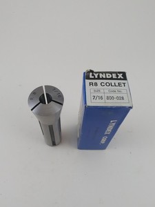 Lyndex Nikken 7/16 Inch R8 Collet 7/16-20 Drawbar Thread 800-028