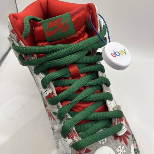 ⭐️Maglione natalizio taglia 11 Nike Concepts x Dunk PRM SB High Ugly con pizzo extra - Foto 19 di 24