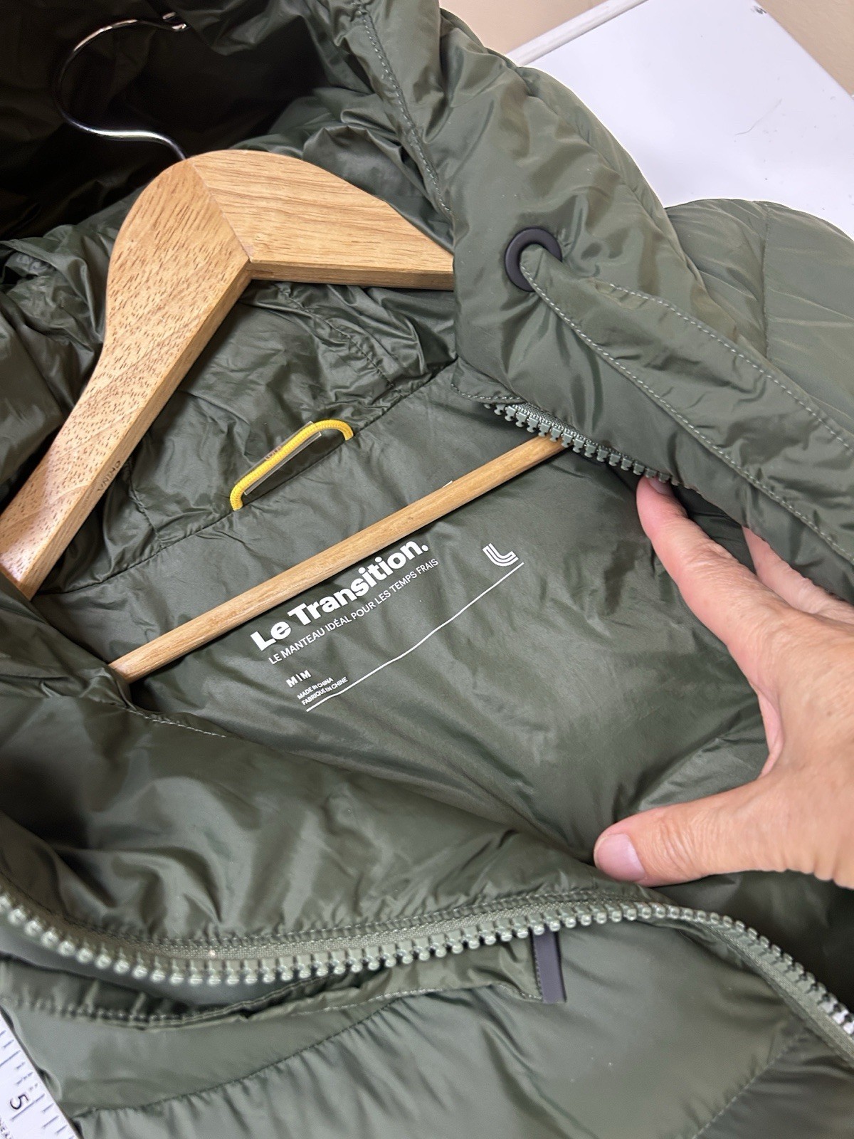 Lolë Lole Transition Vest Longline Olive Green Size Medium m