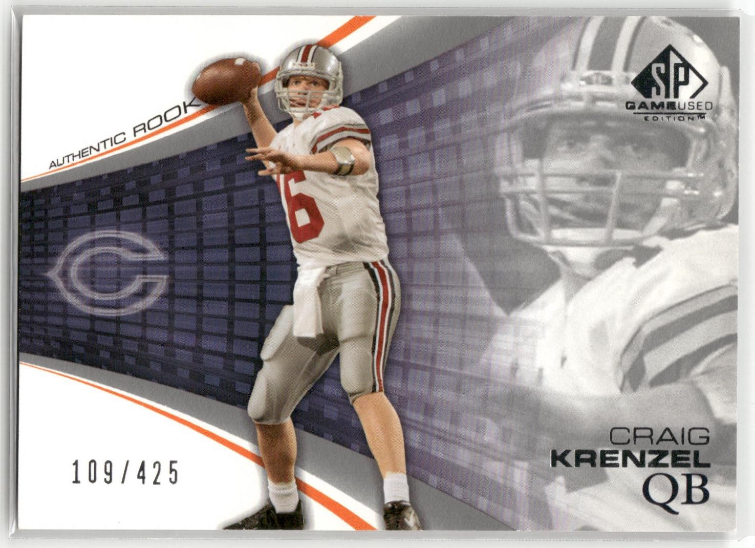 Craig Krenzel SP Game Used #107 Base