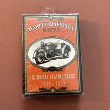 1997 Need Sealed HARLEY DAVIDSON Motorcycles Historical Playing Cards 1930-1950