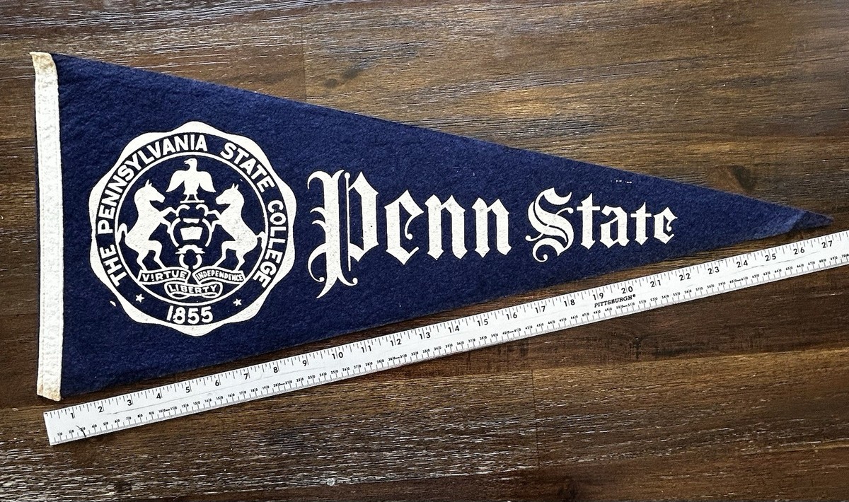 RARE! VIntage 1940s Penn State College Pennant Pre University