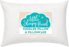 Toddler Bed Pillow with Cotton Pillow Case Kids Pillows for Sleeping,