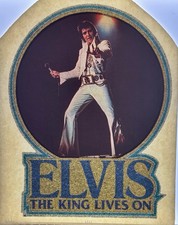 Original Vintage Elvis Glitter Iron On Transfer