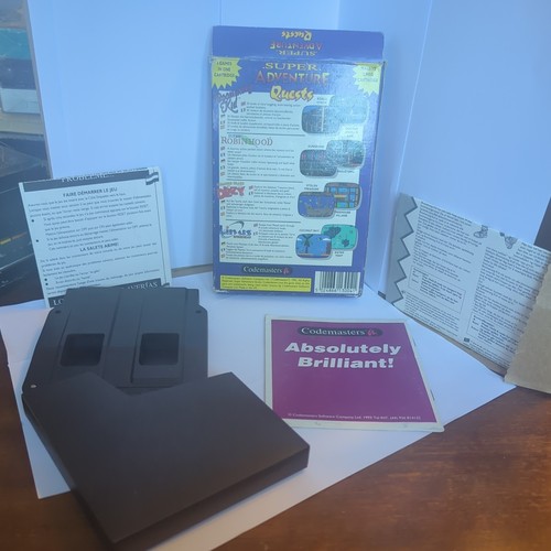NES Codemasters Super Adventure Quests Boxed Complete CIB with Protector - Picture 2 of 7