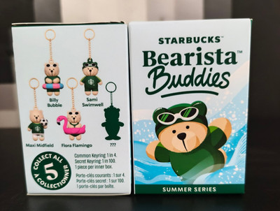 2x neue Bearista Schlüsselanhänger 2026 Starbucks  Bearista Buddies Blindbox