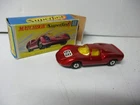 Matchbox Lesney Superfast SF68 Porsche 910- "68" label, DARK AMBER windows, box