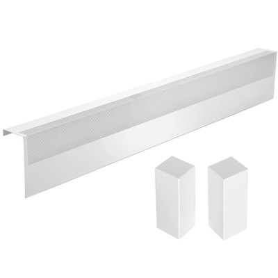 4FT Base board Heater Cover with Left and Right Endcaps Galvanized Steel Easy Sl