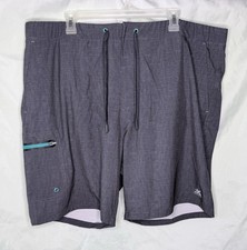 ZeroXposur Men s Swim Trunks Comfort Waistband Stretch UPF50 Gray 2XL