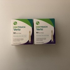 100 OneTouch Verio Test Strips EXP 11/30/2026 Two Boxes 50CT SHIP FREE
