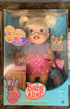 2011 baby alive. Doll potties after bootle. Press tongue and teeth appear