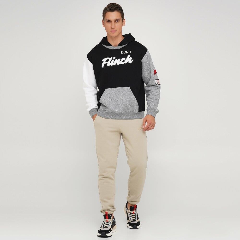 Puma Mens XL Hoodie Sweatshirt Pullover Enhanced Long Sleeve Black Gray $90 NEW thumbnail 6