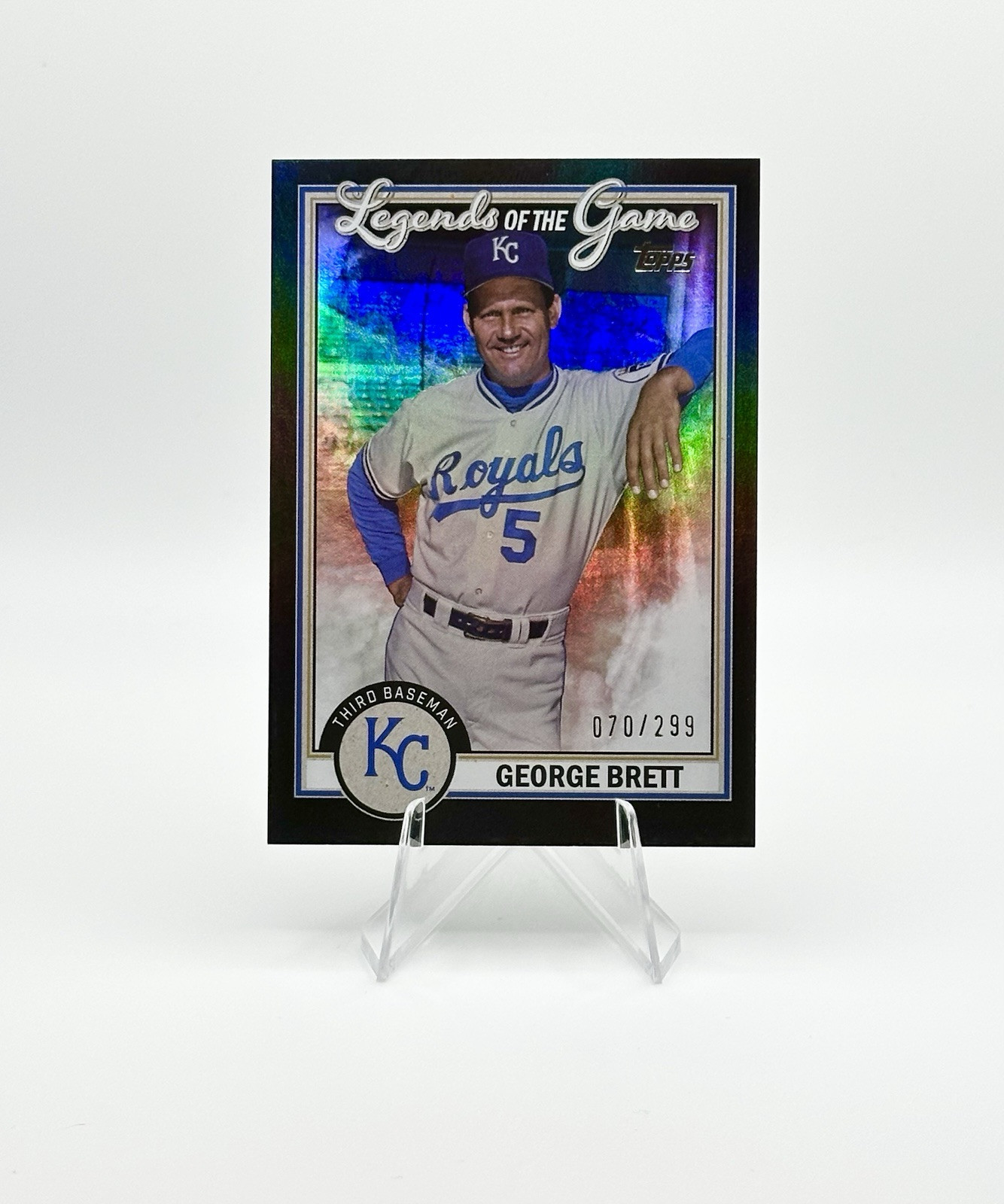 2023 Topps Series 2 George Brett Legends of the Game Black #LG-16 /299 Royals Baseball Card