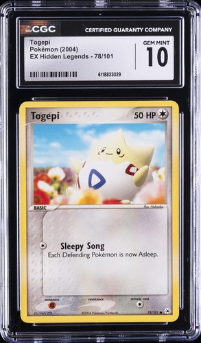 Togepi graded CGC 10 for sale on eBay