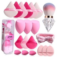 20PCS Makeup Sponges Set with Powder Puff Brush for Liquid, Cream, and Powder