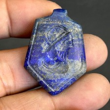 Beautiful old lapis lazuli Stone Roman intaglio pendant 